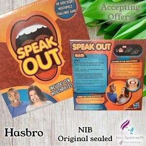 Hasbro NWT - Speak OUT - ridiculous Mouthpiece Challenge Game - original sealed